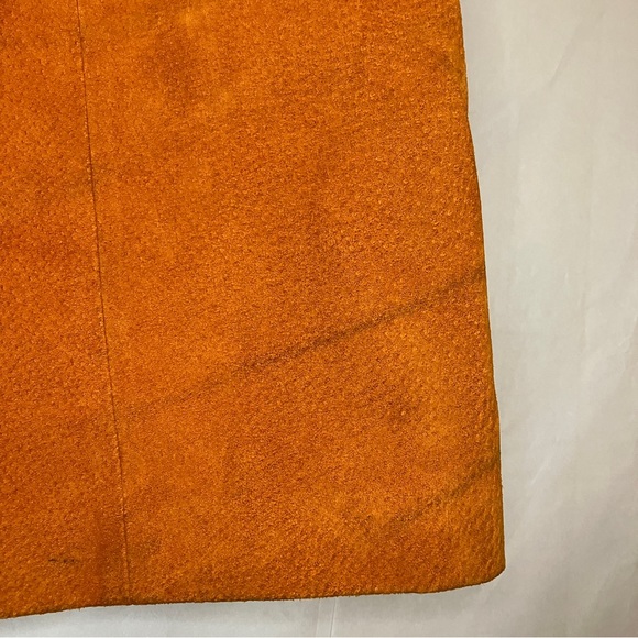 Chia Orange Womens Suede Mini Skirt Size 16 - Picture 5 of 14